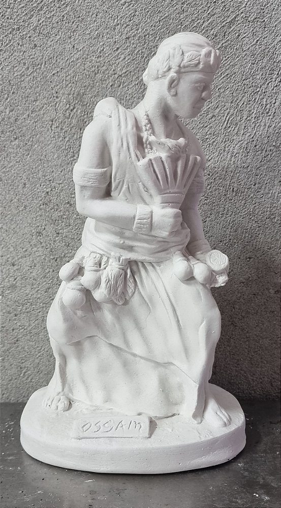 Orixa Ossain 23cm Gesso Cru