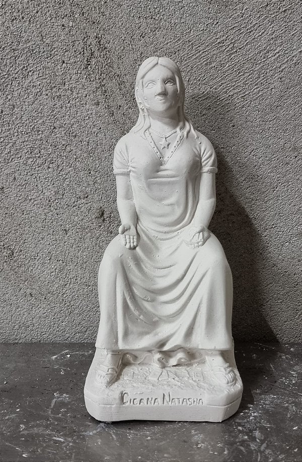 Cigana Natasha 20cm Gesso Cru