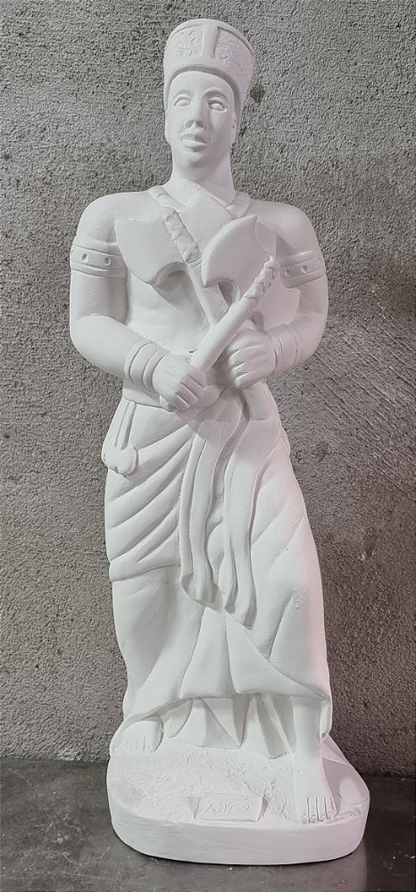 Orixa Xango 40cm Gesso Cru