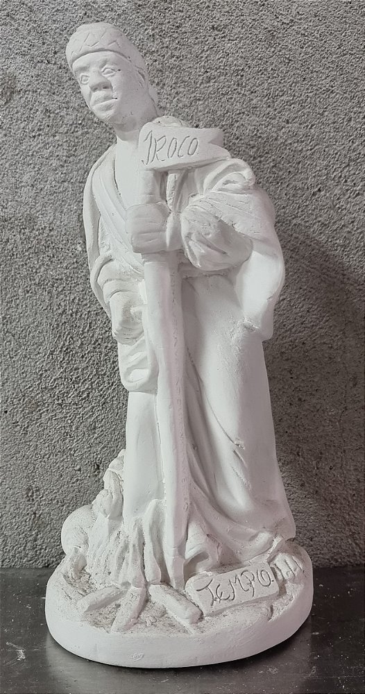 Orixá Iroko 23cm Gesso Cru
