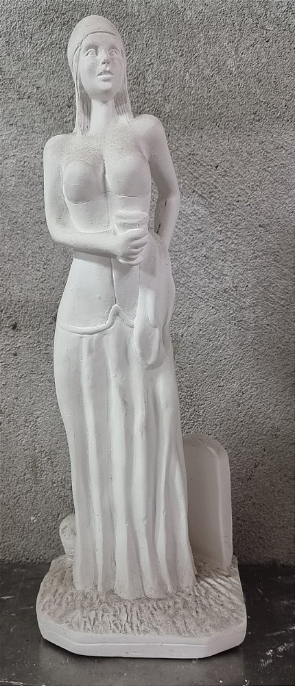 Pombagira do Cemiterio 30cm Gesso Cru