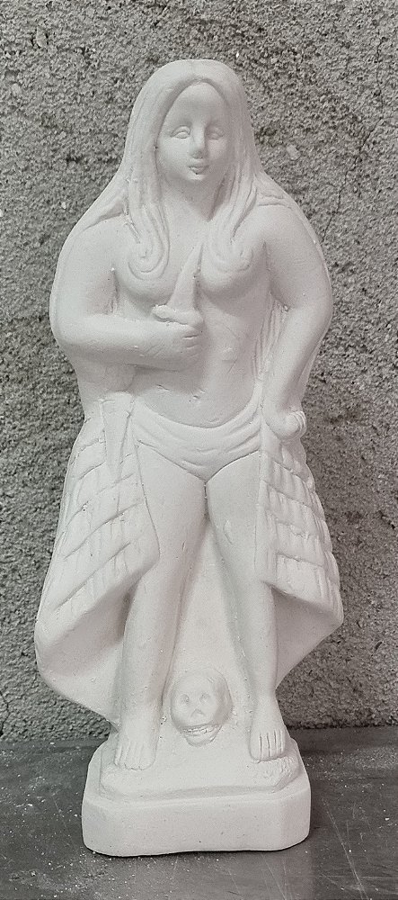 Pombagira Maria Quiteria 23cm Gesso Cru