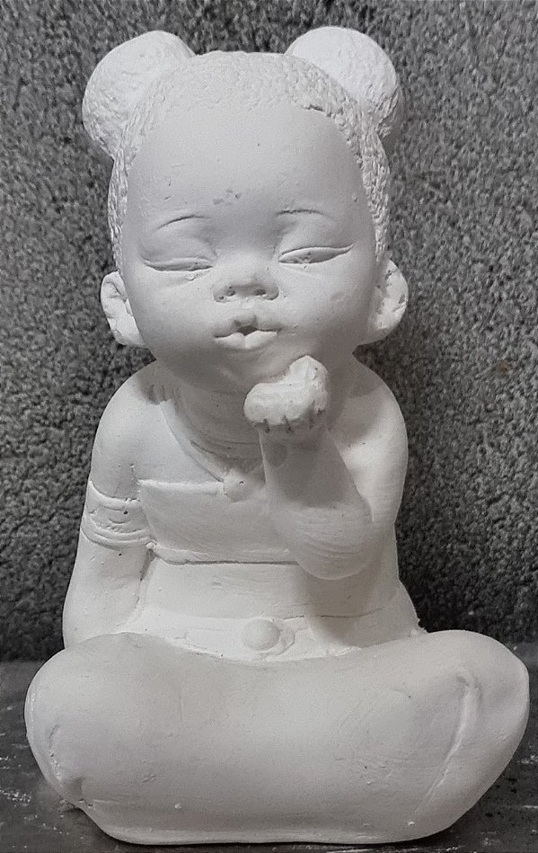 Ere Africana 17cm Gesso Cru