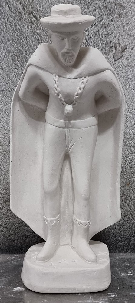 Exu Maioral 23cm Gesso Cru