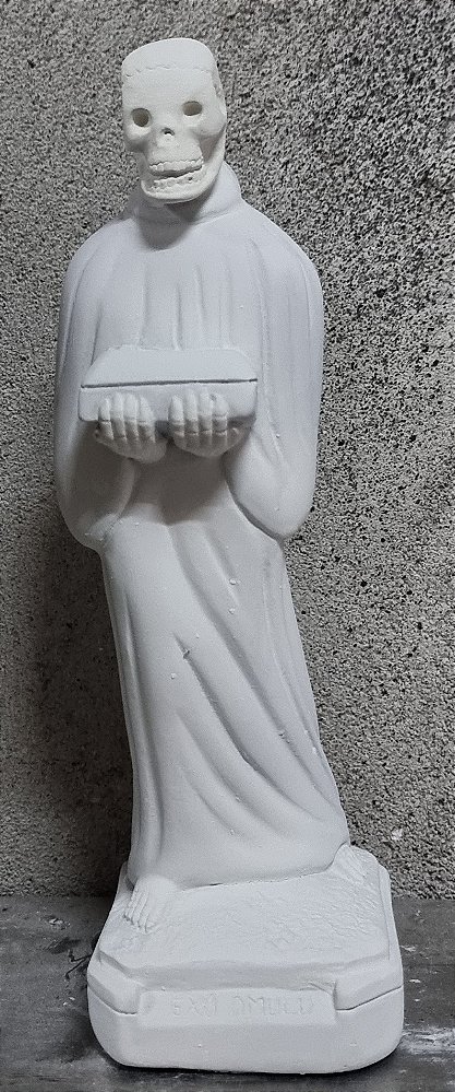 Exu Omulu 23cm Gesso Cru