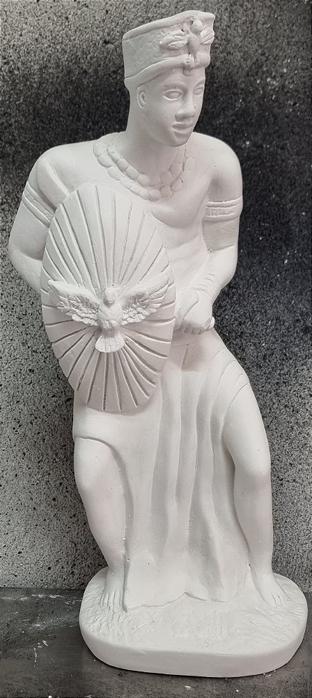 Orixa Oxala 40cm Modelo Novo Gesso Cru