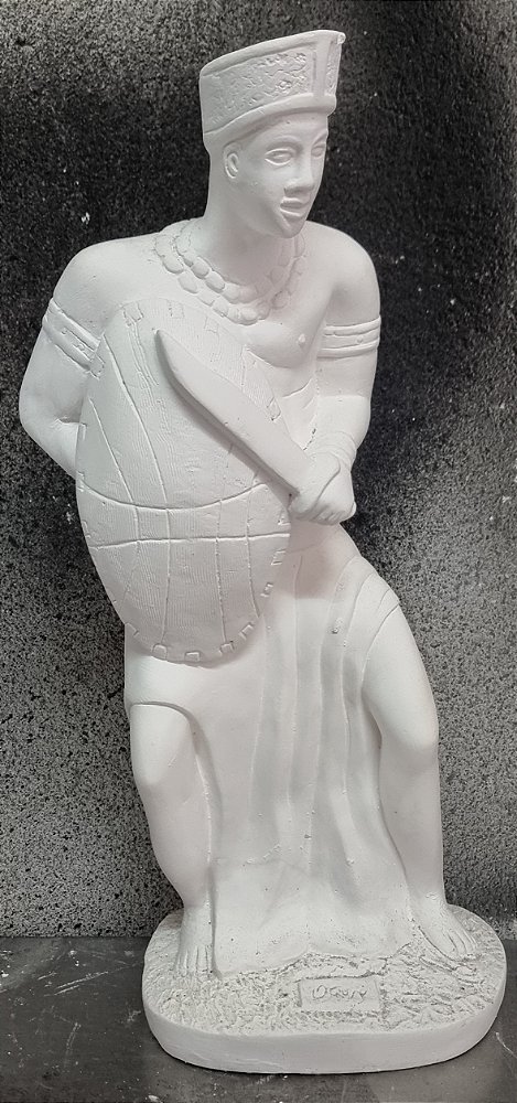 Orixa Ogum 40cm Gesso Cru