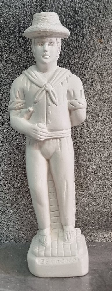 Baiano Zé do Coco 23cm Gesso Cru