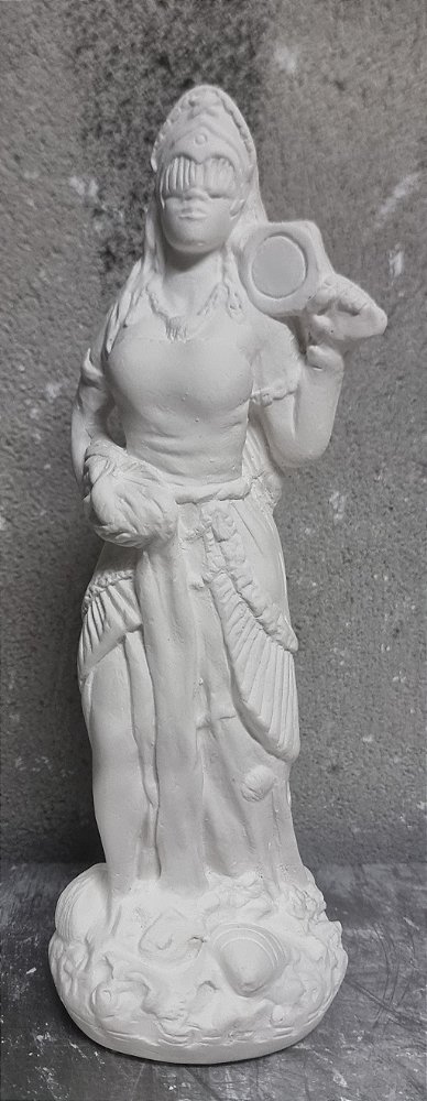 Orixa Oxum 23cm Gesso Cru