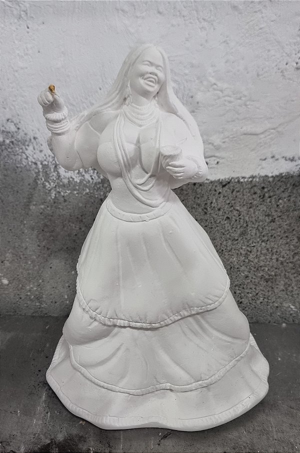 Pombagira Mulambo 28cm Gesso Cru