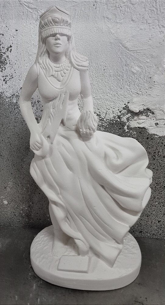 Orixa Iansa 28cm Gesso Cru