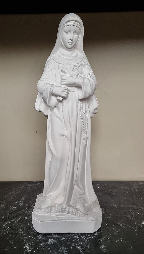 Santa Rita 30cm Gesso Cru
