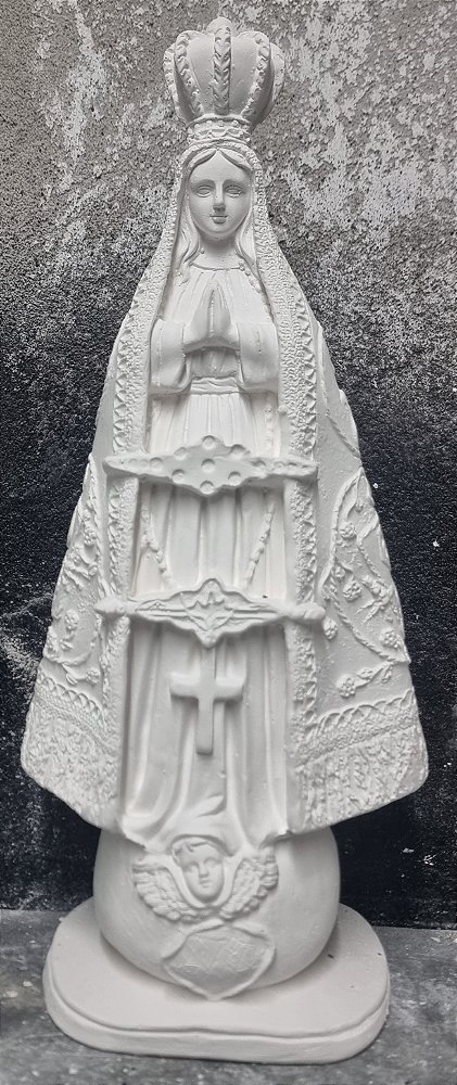 Nossa Senhora Aparecida 40cm Gesso Cru