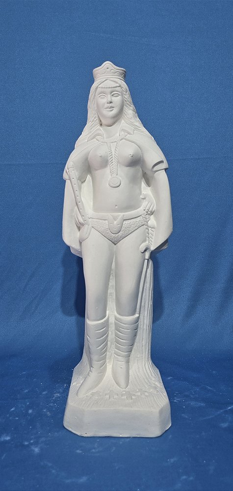 Pombagira Rainha 40cm Gesso Cru