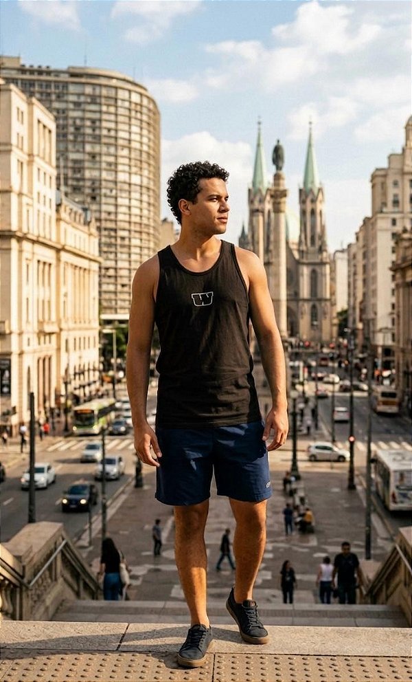 Regata Masculina DESPERTE - PRETA