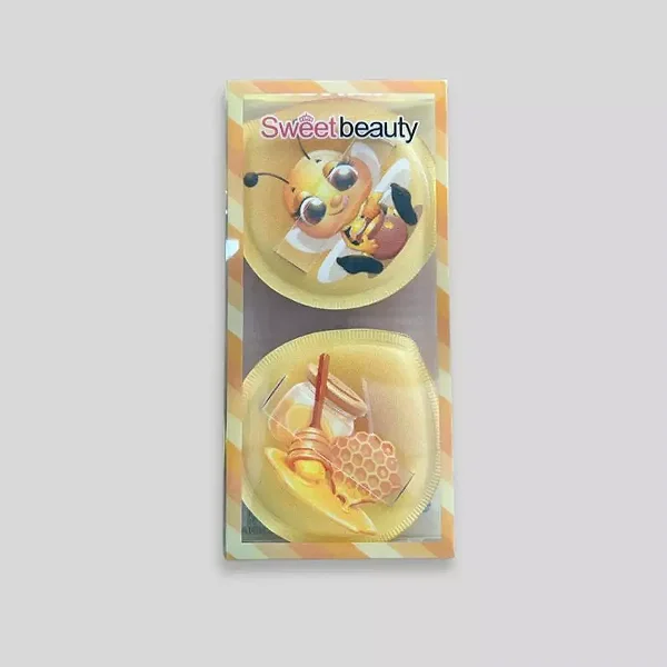 Kit Esponja Facial Mel e Abelha - 2 Unidades - Cores Sortidas