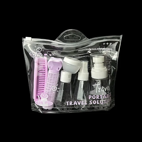 Kit Viagem 7 em 1: Skincare & Cabelo Perfeito! - Cores Sortidas