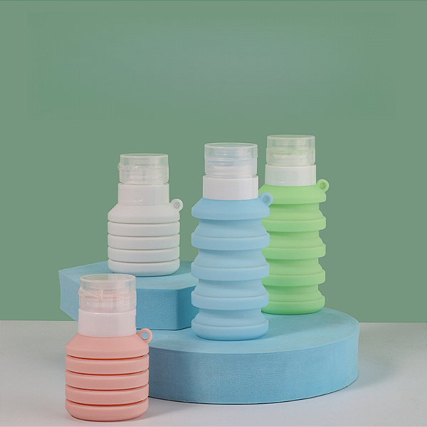 Garrafa de viagem de silicone resistente ao calor portátil de silicone