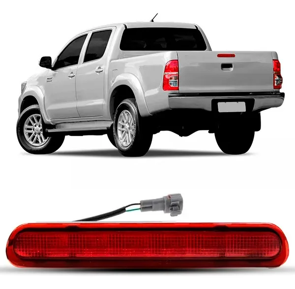 Break Light Tampa Traseira Toyota Hilux 2005 Á 2011 Vermelho