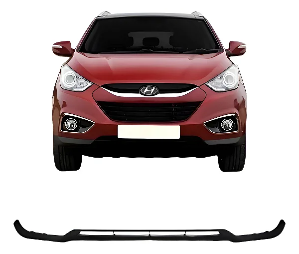 Spoiler Inferior Parachoque Dianteiro Ix35 2010 2011 12 2013 Preto