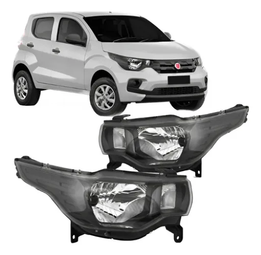 Farol Fiat Mobi 2016 17 18 19 20 21 Até 24 Manual S/led
