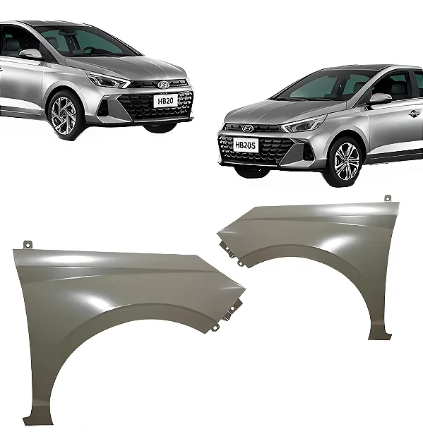 Paralama Hyundai Hb20 S/furo Pisca 2023 Á 2024