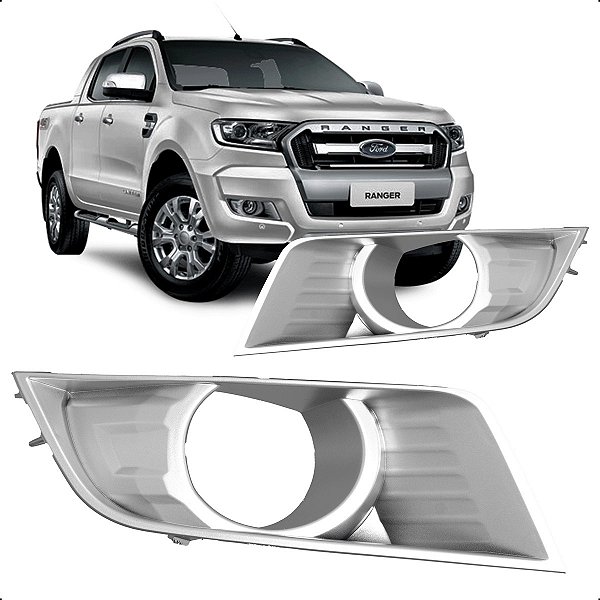 Grade Milha Ranger Com Furo 2017 2018 2019 Cor Cinza