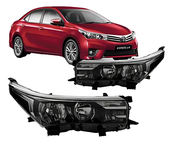 Farol S/projetor Toyota Corolla 2014 Á 2017
