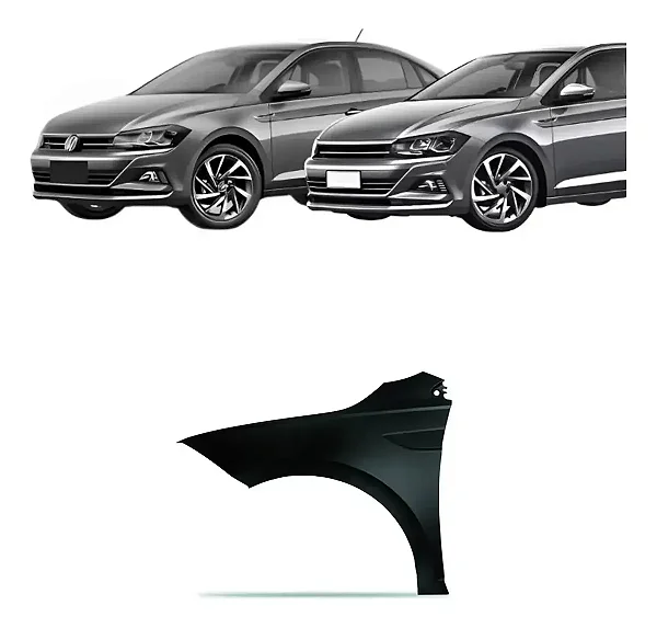 Paralama Volkswagen Polo Track Virtus 2018 Á 2024