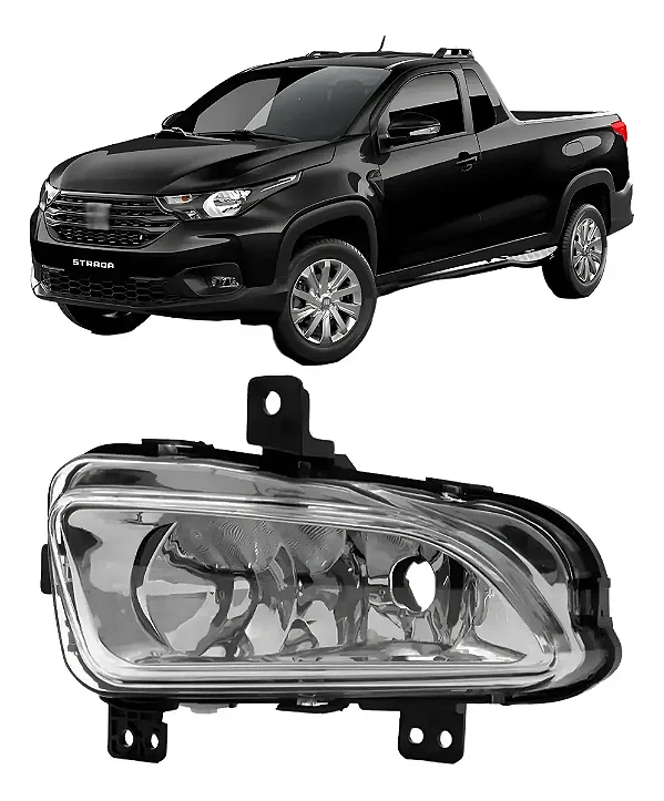 Farol Milha Strada Ranch 2020 A 2025 Cromado