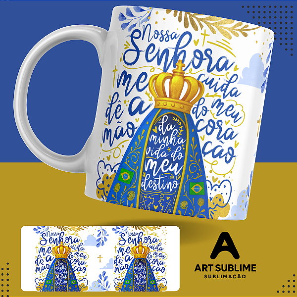 CANECA DE PORCELANA 325ML "NOSSA SENHORA"
