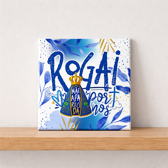 AZULEJO "ROGAI POR NÓS"