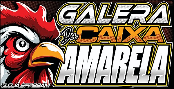 BANDEIRA GALERA DA CAIXA AMARELA
