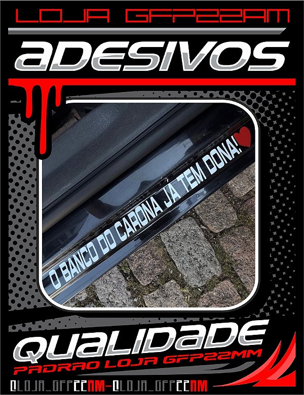 ADESIVO BANCO DO CARONA