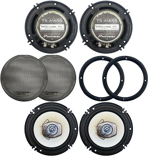 Alto-Falantes Estéreo Vintage PIONEER 140W MAX 4 Mustang-(Par)