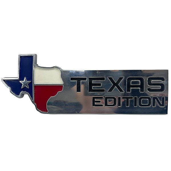 Logo TEXAS EDITION Prata Azul Verm Branco Original Ford F-250