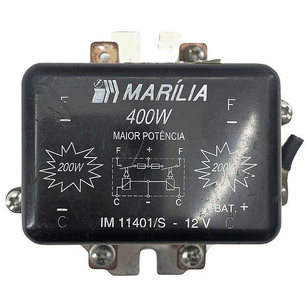 Relé Auxiliar Farol 5 Terminal MARÍLIA 400W 12V Ford