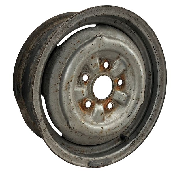 Roda Aro 14 Tala 5 5x114 Original GM Caravan Opala Prata