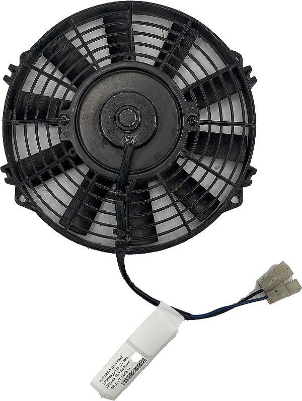 Ventoinha Universal 10"Polegadas Chicote Elétrica 10 Pás Reta