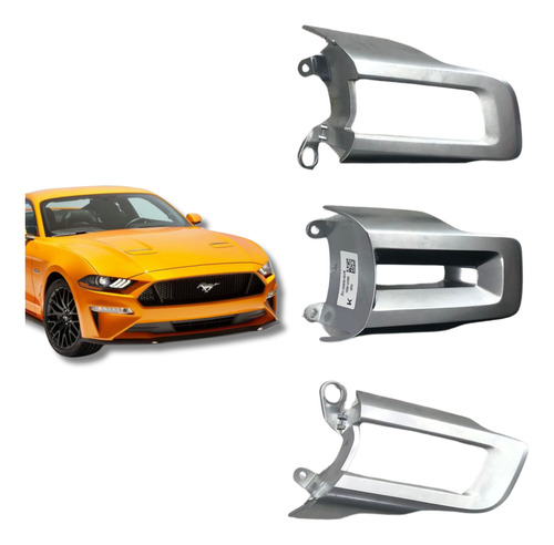 KIT ACABAMENTO DO VOLANTE FORD MUSTANG 18-23 (PRATEADO)  (ORIGINAL)
