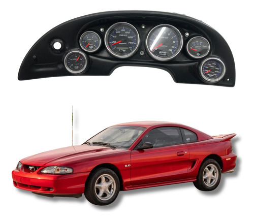 PAINEL DE INSTRUMENTOS + CHICOTE AUTOMETER FORD MUSTANG 94-95