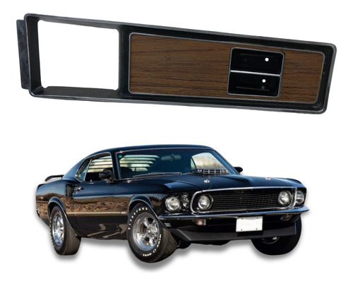 CONSOLE CENTRAL DE MADEIRA FORD MUSTANG 69 (ORIGINAL)
