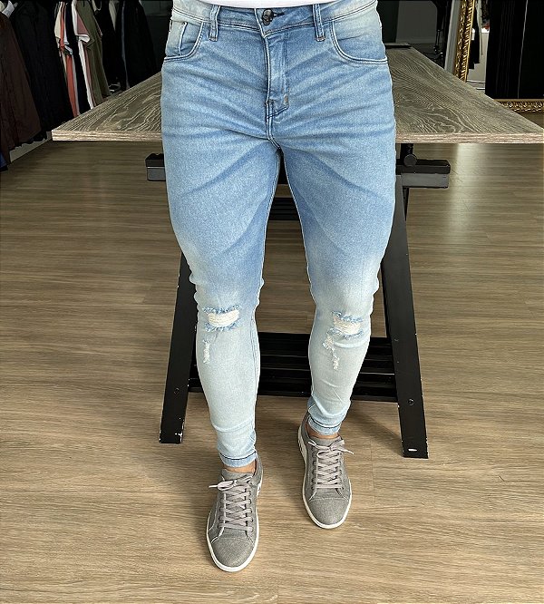 Calça Jeans super skinny Stanley - Moda Masculina