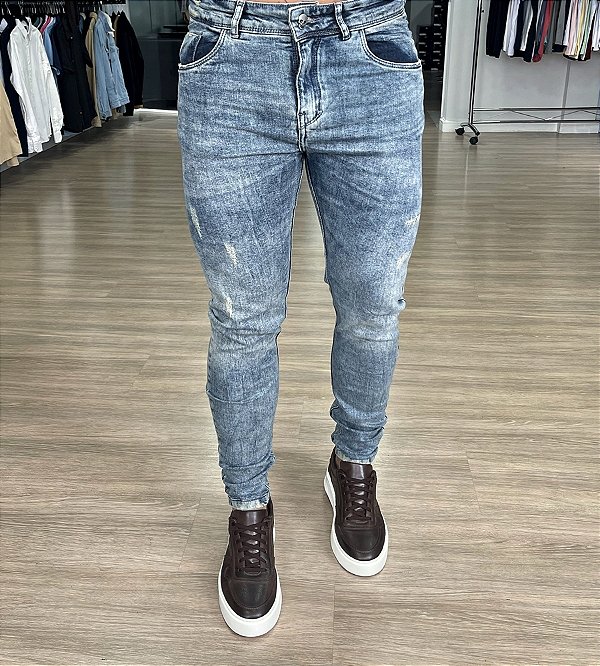 Calça Jeans super skinny Josh - Moda Masculina