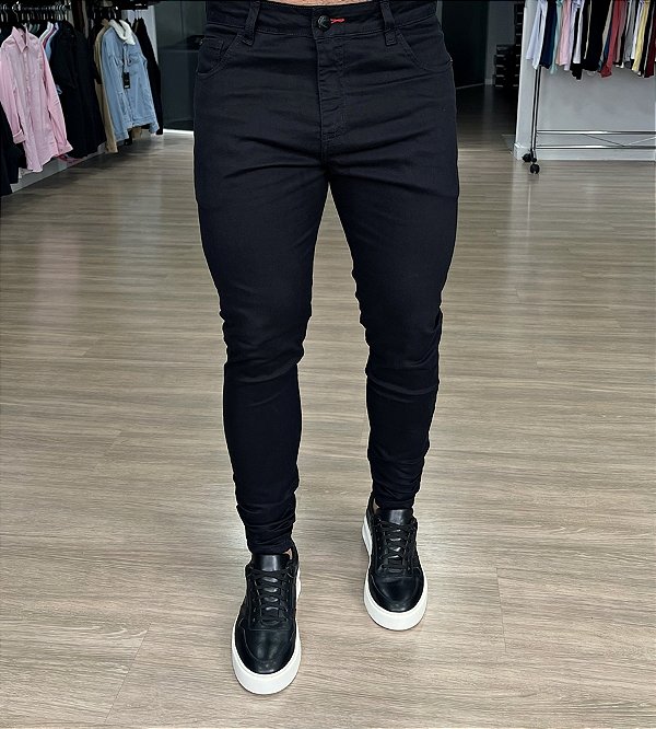 Calça Jeans Slim Black - Moda Masculina
