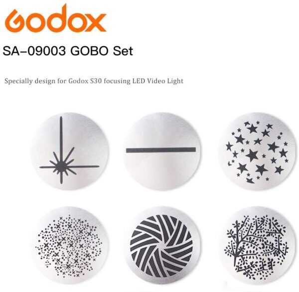 Kit Gobos Godox SA-09-003 para Led S30