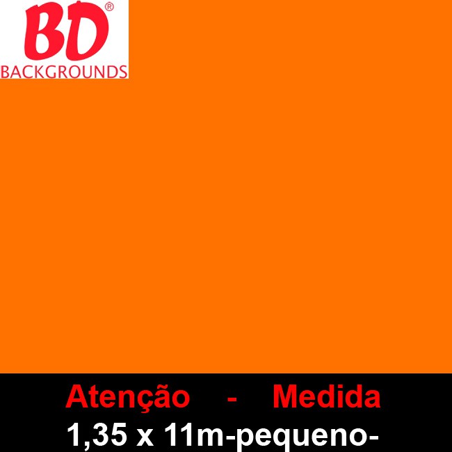 Fundo Pequeno Papel 152 Tangerine 1,35 x 11m - BD Company