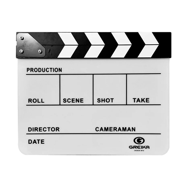 Claquete BCE-03 Greika Profissional Acrílica com Bastões Magnéticos