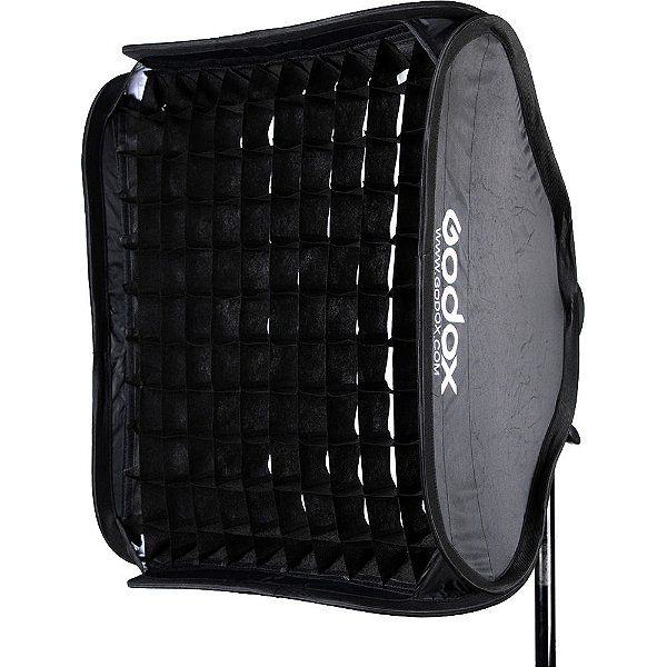 Softbox Dobrável para Speedlite 80x80cm com grid tipo S