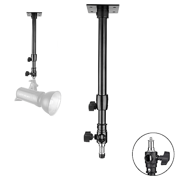 Suporte Teto Greika WT812 para Iluminação Profissional de Estúdio Fotográfico
